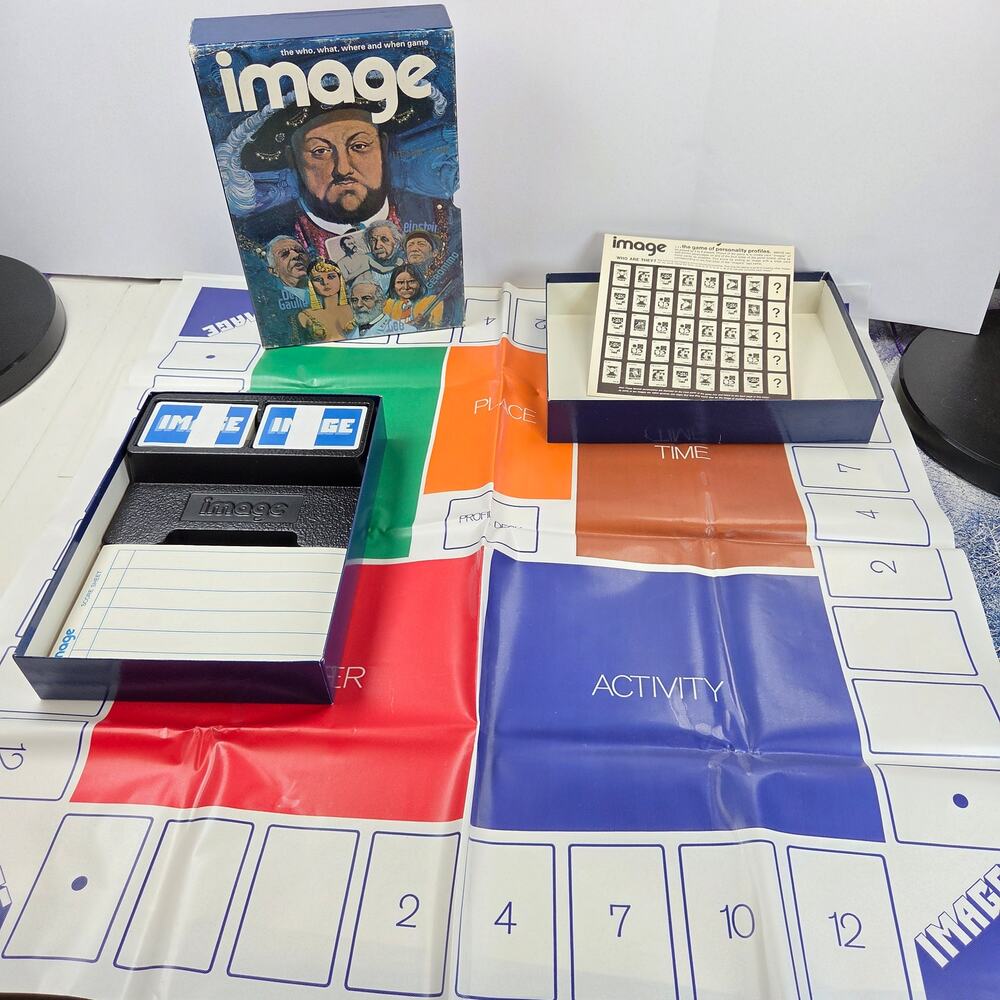 Vintage 1972 3M Image Bookshelf Game Complete Near Mint Contents Full Score Pad